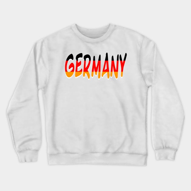 Germany in big bold print Crewneck Sweatshirt by PandLCreations